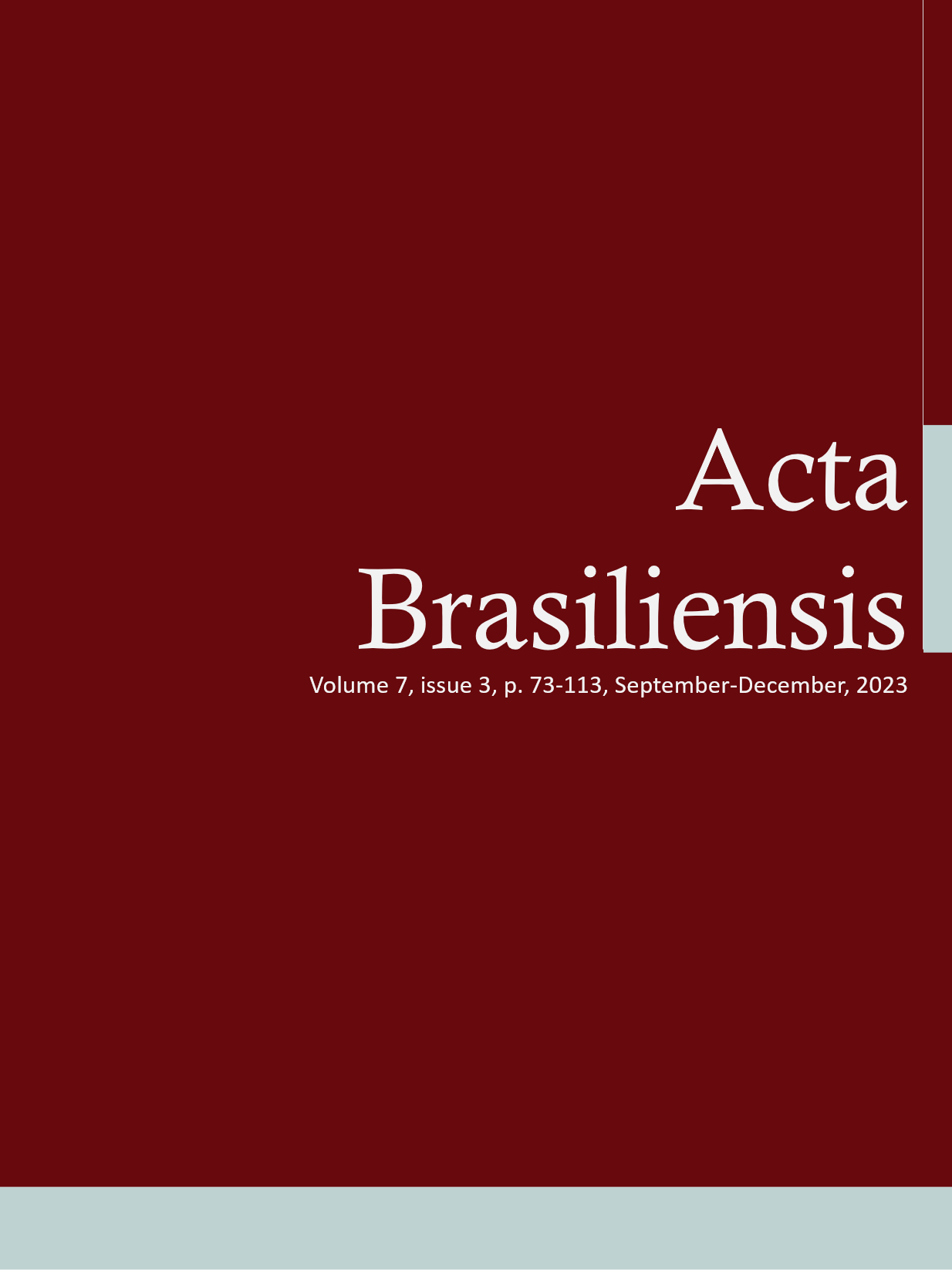 					View Vol. 7 No. 3 (2023): Acta Brasiliensis
				
